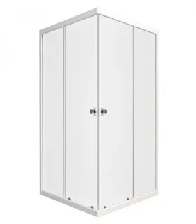 Душевой уголок Triton Вельвет Щ0000063060 90x90 см профиль белый стекло матовое